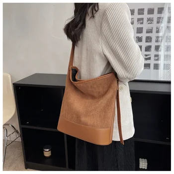 2022 Година, Нови дамски велурени чанти през рамо в стил мозайка, чанти през рамо в ретро стил, ежедневни чанти за пазаруване, 4 цвята, директна доставка