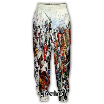 Phechion/Нови мъжки/дамски ежедневни панталони с 3D принтом Knight Templar, градинска дрехи, свободни спортни дълги панталони K176