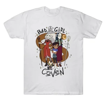 Дизайнерска тениска Bad Girl Coven Oversize за мъже Луксозни по поръчка Унисекс