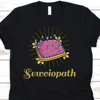 Тениска Sewciopath Забавно шивачка за шивачи мъже и жени, шивачка, Квилтеры, любители на шиене, Капитониране, шивашки