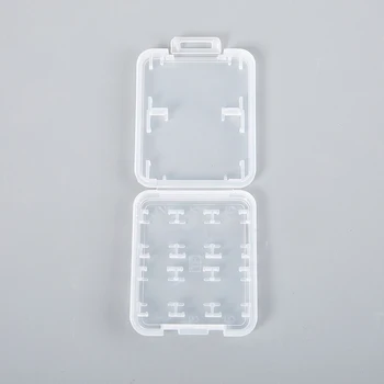 1 бр. Прозрачен защитен притежателя Micro, Кутия за карти с памет SD SDHC TF MS Калъф за съхранение на пластмасови кутии