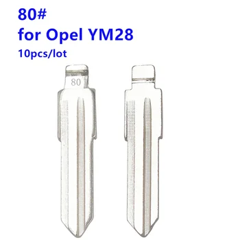 10 бр./лот 80 # брой 80 Дистанционно неразрезной KD флип-ключ за Opel YM28