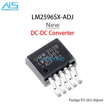 10 бр./лот Нов LM2596SX-ADJ LM2596S-ADJ LM2596S LM2596SX TO-263-5 3A 150 khz стъпка надолу преобразувател на постоянен ток IC чип