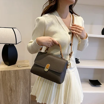 2023 Нова дамска чанта през рамо, благородна Нова мода Ретро однотонная ежедневна чанта, висококачествена чанта през рамо