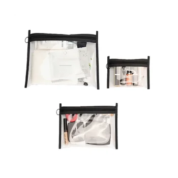 3 Серии Прозрачни пътна козметични чанти, преносими тоалетни принадлежности, водоустойчиви дамски чанти за съхранение на Ins Wind