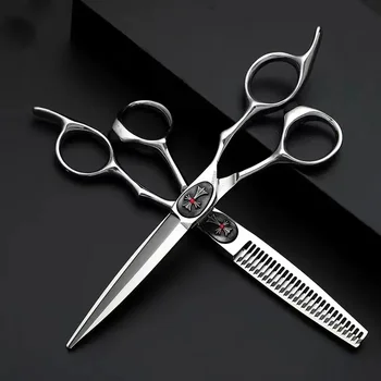 6-инчови ножици за коса, универсални плоски ножици, професионални машинки за стригане, салонные фризьорски инструменти за подстригване