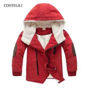 COOTELILI, дрехи за малките момчета, зимно палто, детска зимно яке за момчетата-тийнейджъри с качулки, детски дрехи, паркове 100-150 см
