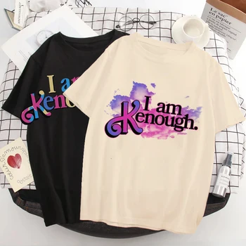 I Am Kenough Y2k Тениска Дамски Мъжки Im Kenough Забавна тениска С надпис Graphic Harajuku Реколтата, Тениски, Потници Mange Тениска в Корейски стил