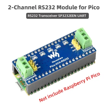 Raspberry Pi Pico 2-канален модул RS232 SP3232EEN, радиостанцията UART към RS232 за RPi Pico Осигурява учебни помагала