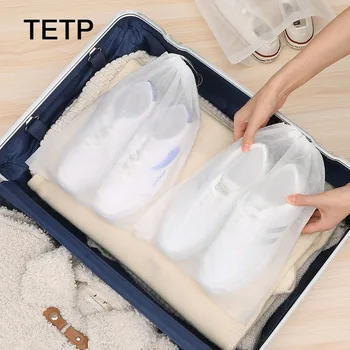 TETP 30 бр./лот, Бели чанти-организаторите за съхранение на обувки, Нетканая Домашно облекло за пътуване, Преносим чанта-куфар за съвсем малък, пылезащитная
