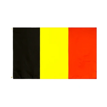 Yehoy 90*150 см, черно, жълто, червено знаме на Белгия за украса