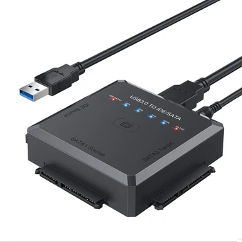 Адаптер SATA към USB кабел USB 3.0 към IDE/SATA 3, Конвертор за 2,5 3,5 HDD и SSD, адаптер за твърд диск