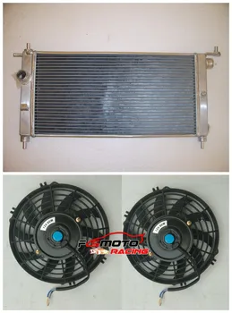 Алуминиев Радиатор + охлаждащ Вентилатор За Opel Vauxhall Corsa 1993-2000 Повишен GSi Turbo C20XE C20LET 2.0 L Ръчно MT 00 99 98 97 96
