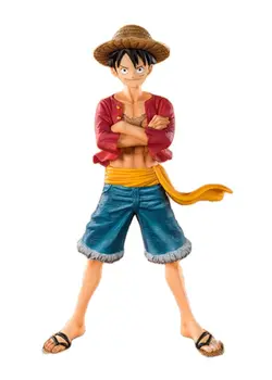 Аниме Цели фигурка Сламена шапка Luffy 20th Anniversary Версия. PVC фигурка на Статуята са подбрани модел Детски играчки Кукли Подаръци