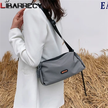 Дамска мода, прости найлонови мека чанта през рамо, женски леки ежедневни чанти през рамо с голям капацитет, дамски чанти високо качество