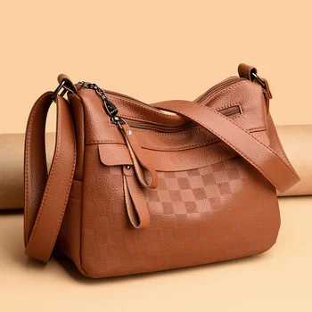Дамски чанти през рамо от естествена мека кожа Sac A Main 2023, луксозна дамска чанта на рамото си, дизайнерски чанти с високо качество