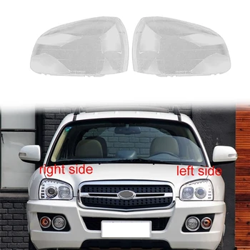 За Hyundai Santa Fe 2001-2006 ляв + десен корпус фарове, лампа, Прозрачна капачка за обектива, капачка за мъгла