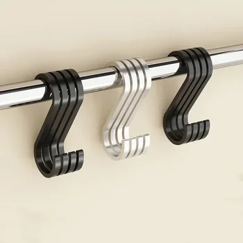Закопчалка за закачалки Титуляр за съхранение на парапети Многофункционални куки за баня и Кухненски аксесоари Форма на куката Инструменти