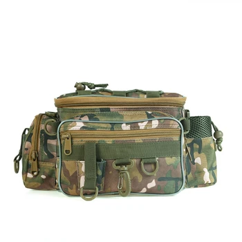 Камуфляжная чанта през рамо за снимане на открито, чанта за риболовни принадлежности, риболовна макара, резервни части за стръв, чанта за аксесоари