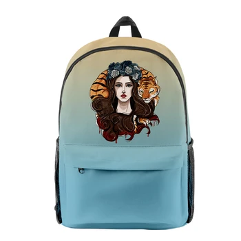 Класически Популярни раници за преносими компютри Lana Del Rey, ученически чанти за ученици, Оксфордские водоустойчив раници за преносими компютри за момчета / момичета