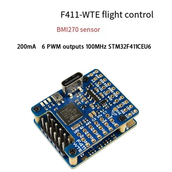Контролер за полет F411-WTE BMI270 STM32F411CEU6 С Датчик на ток OSD132A 2-6 S Липо За Безпилотен Въздухоплавателното средство с фиксирано крило FPV е Лесен за използване