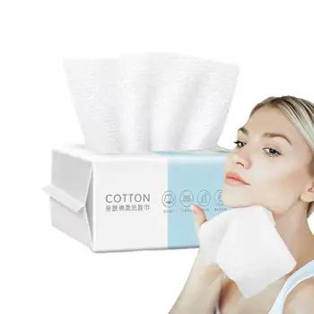 Кърпа за лице, Сухи кърпи, 1 опаковка Памучни кърпи за лице, Сухо почистващо средство, кърпички за грижа за кожата, за Многократна употреба, кърпички за премахване на грим.