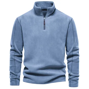 Марка Y2K Качествени мъжки спортни дрехи от плътен топъл отвътре, яке, пуловер с цип, мъжки баскетболен hoody, якета