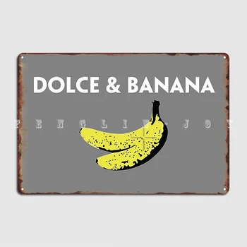 Метална табела Dolce Banana Club Party Club Bar Реколта стикери Тенекеджия табели, Плакати