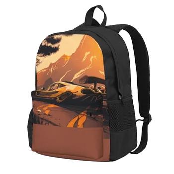 Мощен раница за спортния автомобил, студентски раници с шарките на Планината на Слънцето, на Новост от полиестер, Ученически чанти за пътуване, Дизайнерски раница