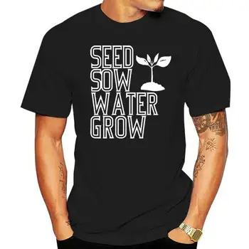 Мъжка тениска за градинарство, Веганские ризи за вегетарианци, Дрехи с екран печатни, Графични, растения, природа, Farm пазар