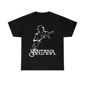 Мъжки t-shirt Carlos Santana Концерт, черен памук, унисекс, всички размери S-5XL
