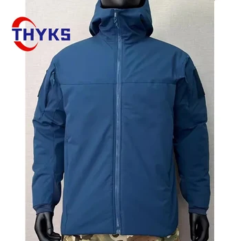 Мъжки тактически памучни якета, улични водоустойчиви топли сгъстено палто с качулка, ежедневни облекла за къмпинг, планинско катерене, полярния студ