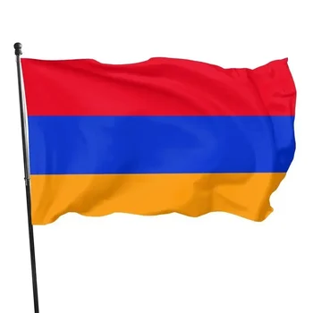 Национално Знаме на Армения На Открито Украса Хартата Гордост 90*150 см Полиестер