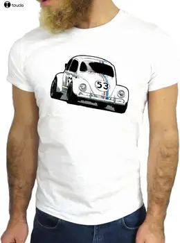 Нова Лятна Мода Проста Памучен Тениска С къс ръкав Z2993 Car Забавни Beetle Cool Rock 13 Movie Забавни Usa, Тениска С писмото принтом America