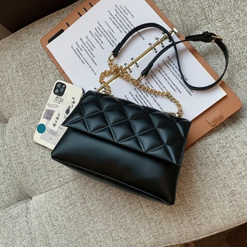 Нови Обикновена Чанта През Рамо от Изкуствена Кожа 2020, Лятна чанта През Рамо с веригата, Дизайнерски Дамски Чанти-месинджър, чантата Bolso Mujer