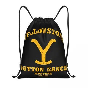 Обичай раница на съвсем малък Yellowstone Дътън Ranch Дамски Чанти мъжки Леки Спортни чанти за фитнес зала за пътуване