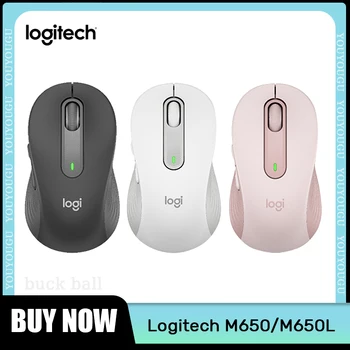 Оригинална мишка Logitech M650 M650l Bluetooth, безжична 3-режимная тиха touchpad мишка, клавишите 