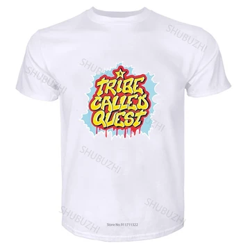 памучен тениска за момчета, модни брандираната тениска, за мъже свободна тениска A Tribe Called Quest, реколта тениска в ретро стил хип-хоп