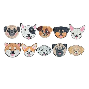 Поставка за рисуване с диаманти за кучета DIY Набор от каботажните за рисуване с диаманти за домашни кучета Набор от каботажните за рисуване с диаманти, с държач