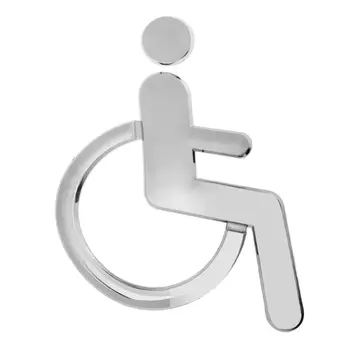 Потребителят инвалидна количка информационен знак за ползватели на инвалидни колички стикер за