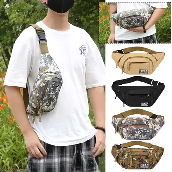 Поясная чанта, пътна камуфляжная чанта-месинджър, походный раница, мъжки отличителни спортни чанти, армейски ловна прашка, Molle, риболов, къмпинг N2I1