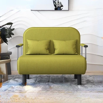 Разтегателен диван-легло Прост разтегателен диван с подлакътници за по-малки площи в минималистичных апартаменти, мебели за всекидневна