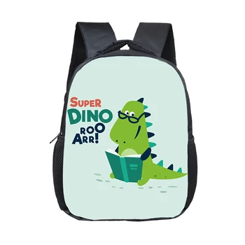 Раница с принтом мультяшного животински Динозавър, ученически чанти за малки динозаври, модни чанти за момичета и момчета, чанти за деца в детската градина