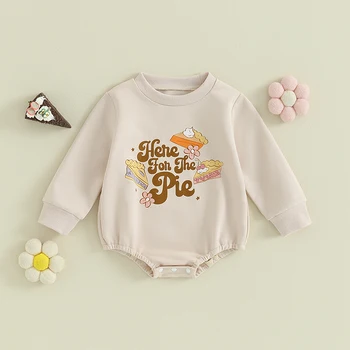 Свитшоты за малки момичета, комбинезони, Облекла за бебета, бебешки гащеризони с флорални принтом и писмото принтом, есенни боди
