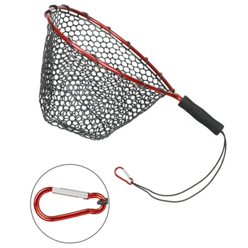 Силиконовата mesh bag Copy Net мрежата с къс сечение от алуминиева сплав, здрав, удобен за съхранение и подвешивании риболовни принадлежности