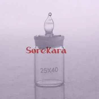 стъклена бутилка за претегляне 25x40 мм Ниски Формата на Стъклена Бутилка За претегляне С Относително тегло