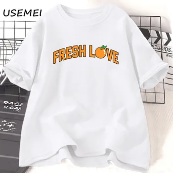 Тениски Sturniolo Triplets Fresh Love за жени, мъжки памучни ризи с къс ръкав, Градинска облекло Унисекс 90-те години, тениски оверсайз