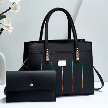 Хит на продажбите, женствена чанта 2023, новата европейска и американска модна луксозна чанта на едно рамо, чанта за майката, комплект от две части за жени