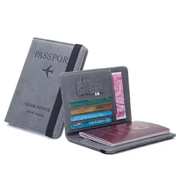 Чантата Пътни Принадлежности RFID Блокиране на Портфейла Лична карта, Банкова карта на Притежател на паспорт Калъф за чантата си Корица за паспорт за Награда за паспорт